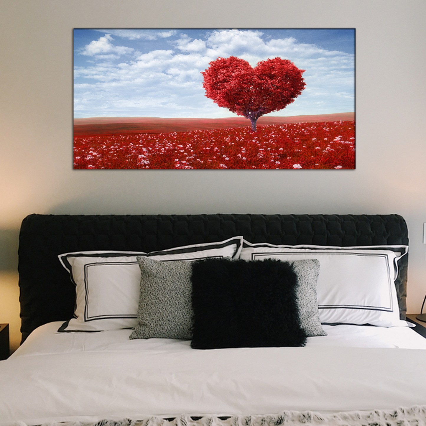 Tree in the shape of heart Canvas Print Wall Painting