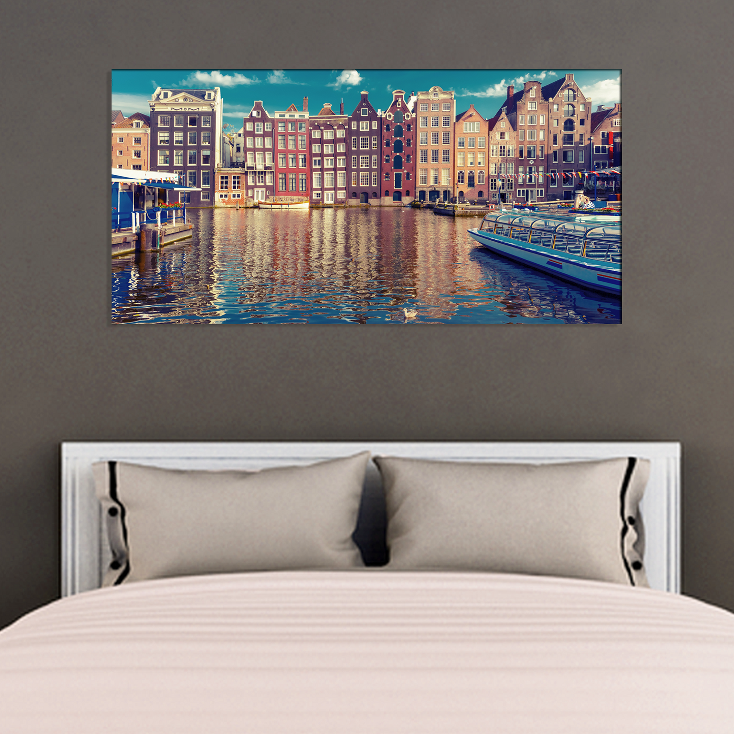 City Abstract Print Canvas Wall Painting