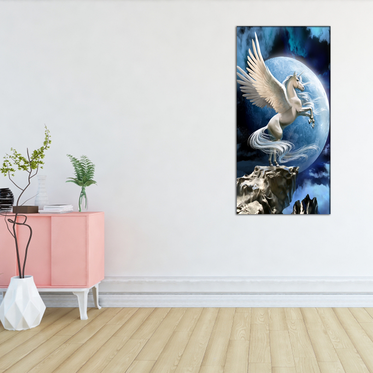 Pegasus Modern Art Canvas Print Wall Painting