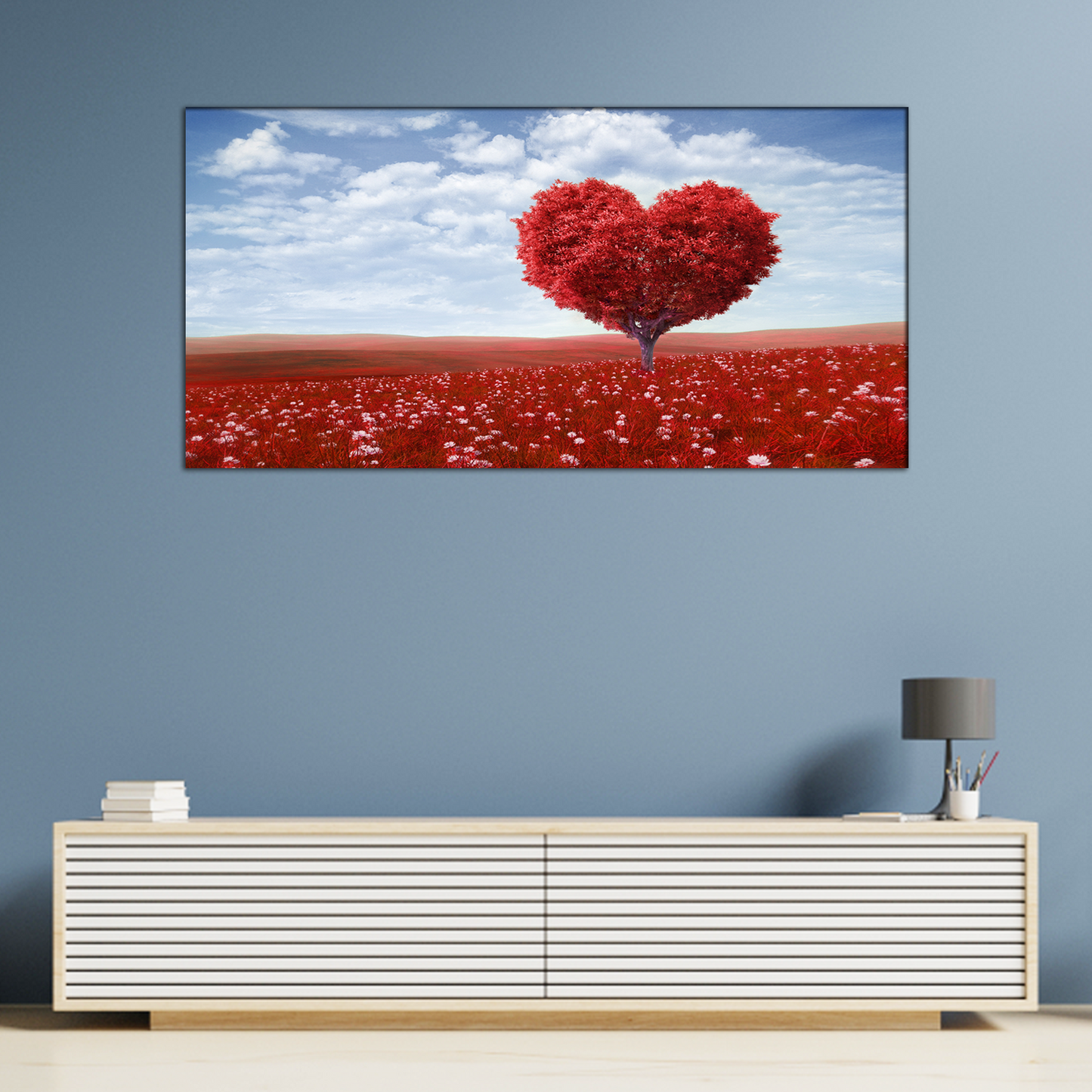 Tree in the shape of heart Canvas Print Wall Painting